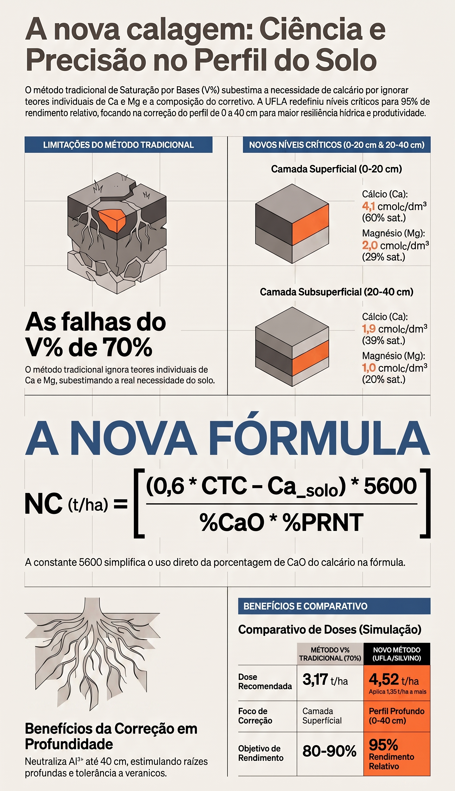 Do V% à Saturação de Cálcio: A Nova Fronteira da Calagem em Solos Tropicais