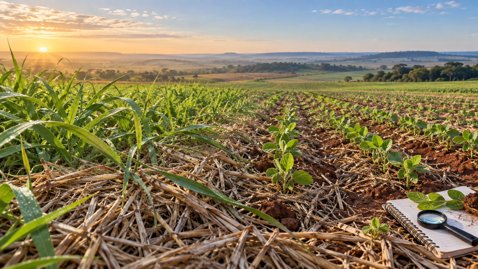 Entre a cobertura e o plantio: os sinais agronômicos da semana